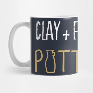 Clay & Fire Pottery TShirt - Ceramic Studio Shirt Mug